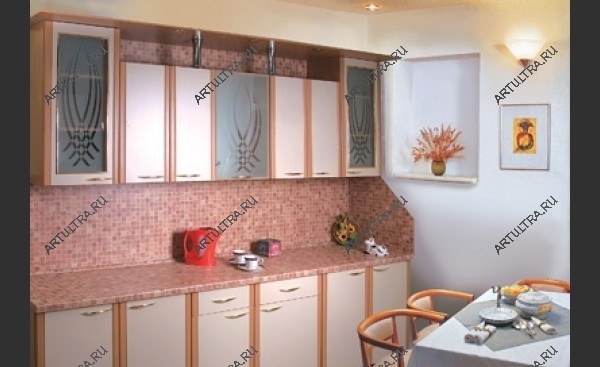 Пескоструй на кухонном фасаде - удобство и долговечность