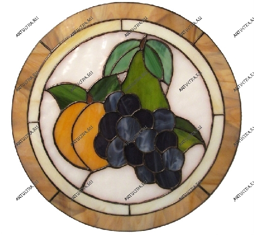 Заливной витраж на стене кухни - натюрморт