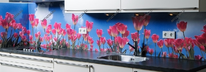 Скинали с фотопечатью - тюльпаны