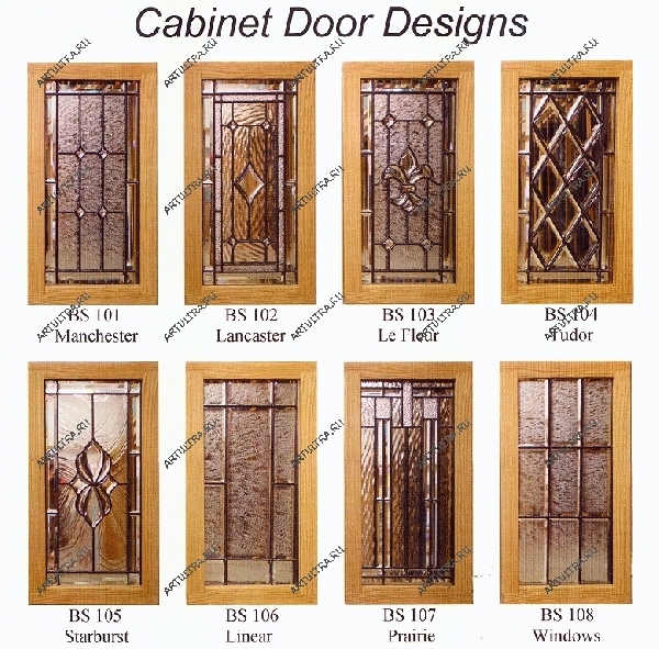 Техника фацетного витража для декора дверей