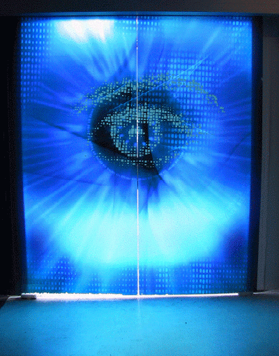 УФ-печать на стекле двери