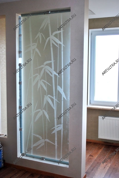 Типы декоративных стеклянных перегородок.